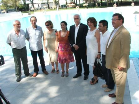 El consejero Luciano Alonso inaugura las piscinas y el campo de fútbol de césped tras sus reformas 1