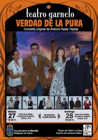 El Grupo de Teatro La Cepa estrena en el Garnelo la comedia 'Verdad de la Pura' 1