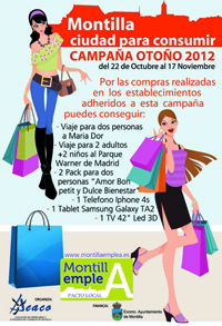 AEACO da a conocer los números premiados en los sorteos de la Campaña de Otoño 2012, Montilla ciudad para consumir 1