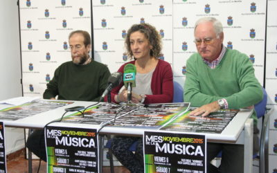 El Ayuntamiento celebrará durante noviembre el mes de la música