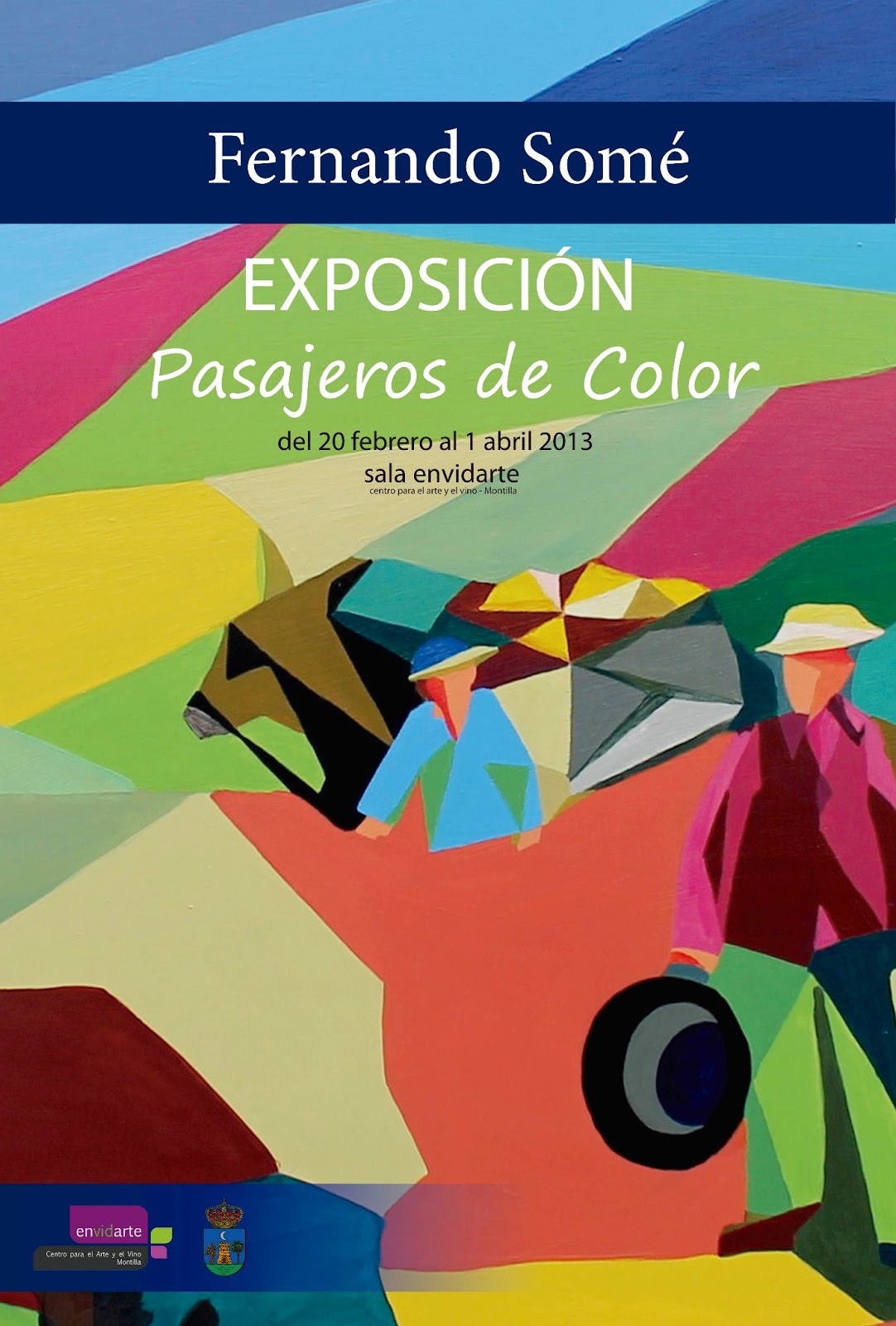 Fernando Somé expone sus 'Pasajeros de Color' en Envidarte 1