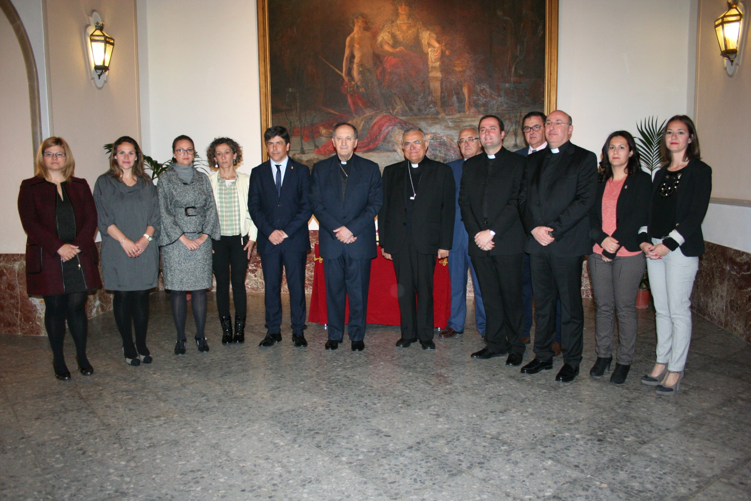 La Corporación Municipal recibe al Cardenal Stella en su visita a Montilla 1