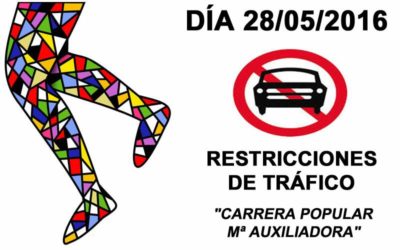 Restricciones de tráfico carrera popular Mª Auxiliadora