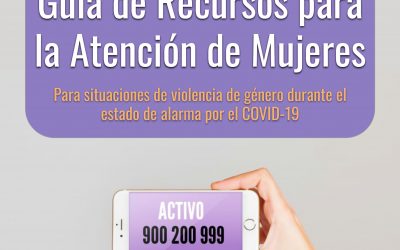 El Área de la Mujer pone a disposición de la ciudadanía de Montilla una Guía de recursos para mujeres en situaciones de violencia de género durante el estado de alarma