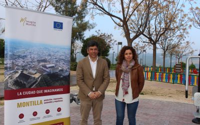 El Ayuntamiento de Montilla, gracias a la financiación de la Unión Europea a través de fondos FEDER, instala un nuevo circuito biosaludable en el parque de la Rejoya
