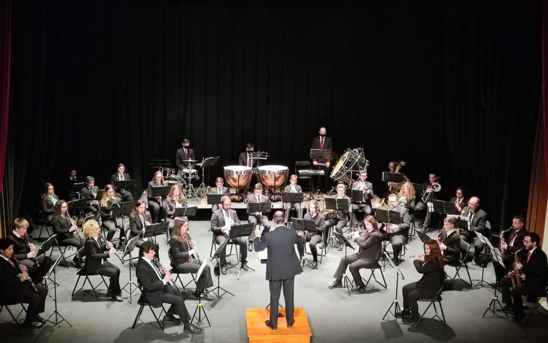 Concierto de la Banda de Música Pascual Marquina en el Teatro Garnelo