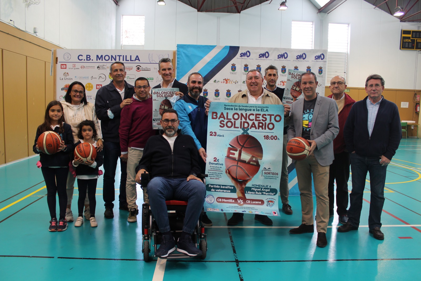 Presentación de jornada de Baloncesto Solidario por la ELA.