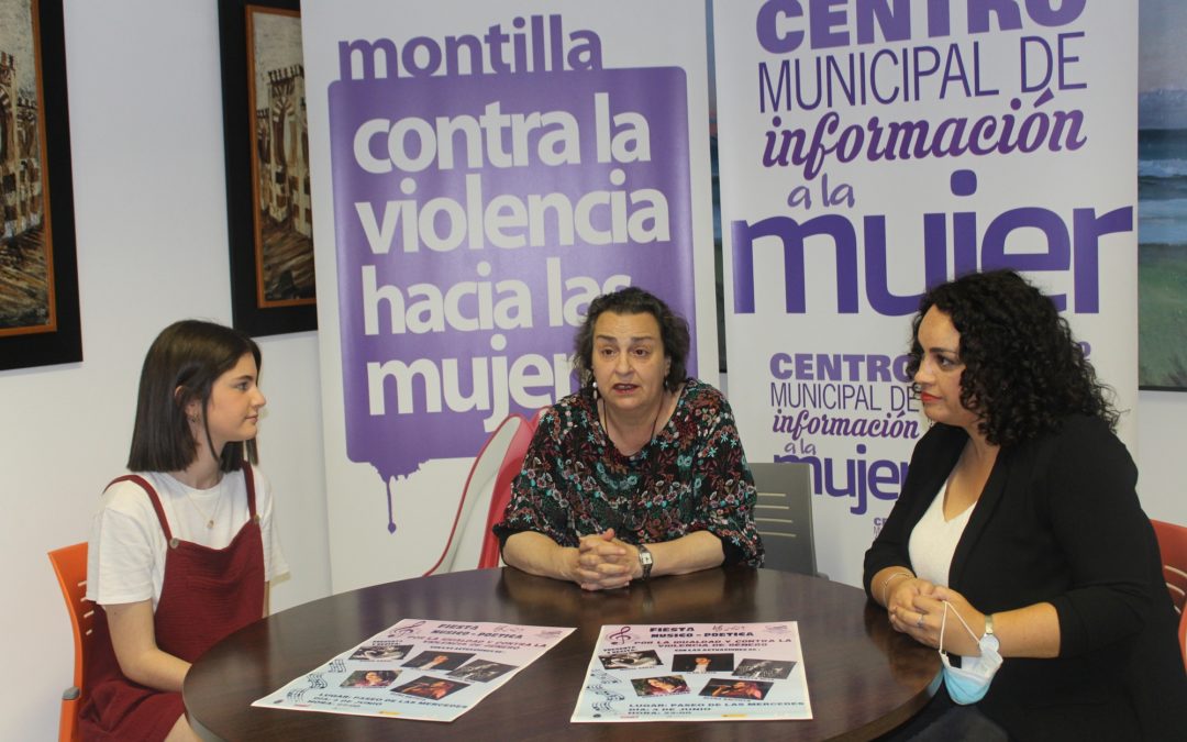 Varias artistas jóvenes montillanas participan en la fiesta Músico-Poética por la Igualdad