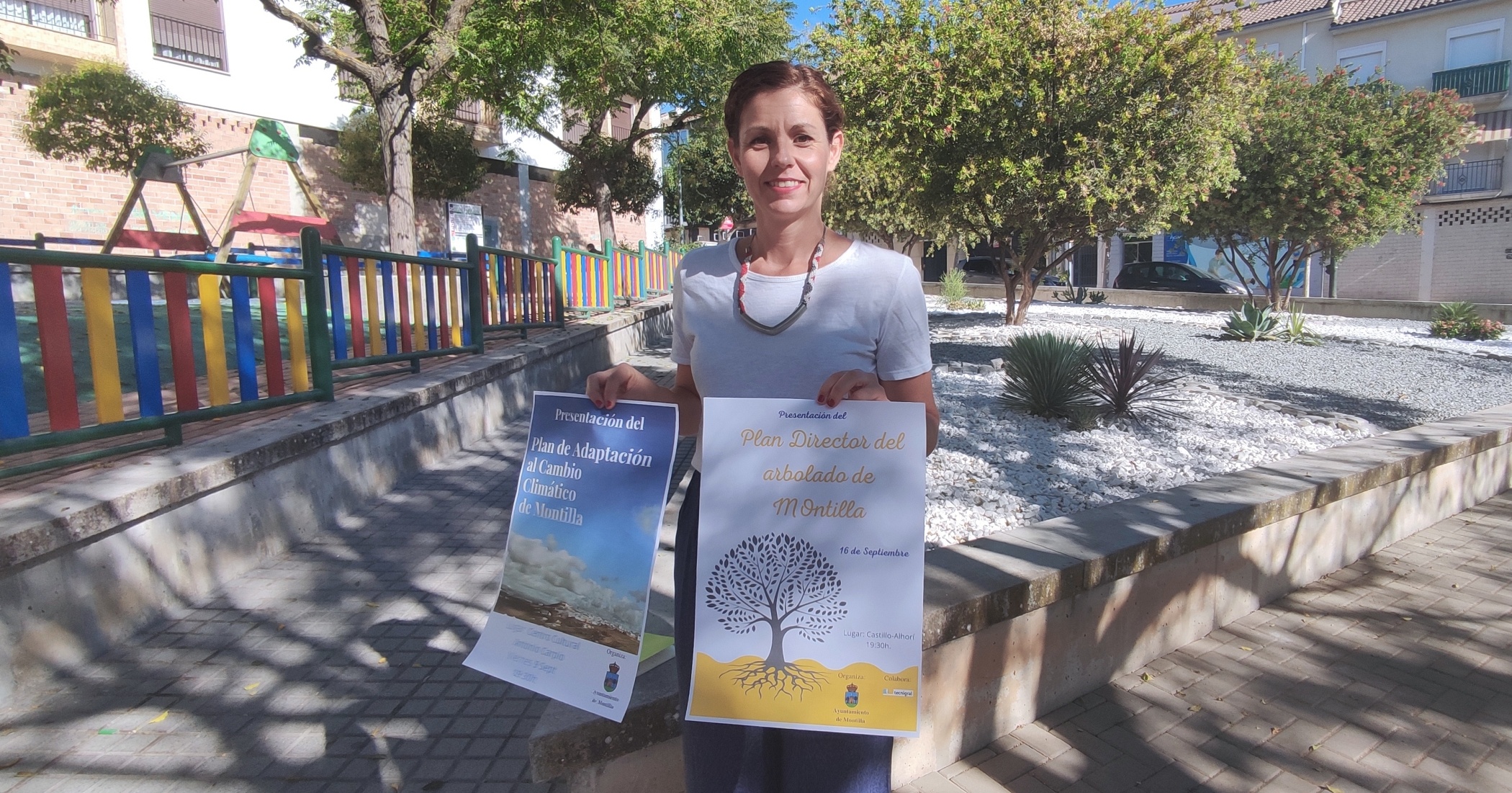 La delegada de Medio Ambiente, Raquel Casado, presenta los planes estratégicos medioambientales para Montilla