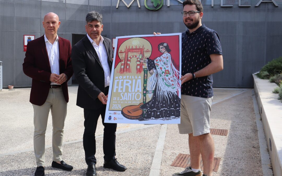 Un cartel de Antonio Armada ilustra la Feria de El Santo 2024