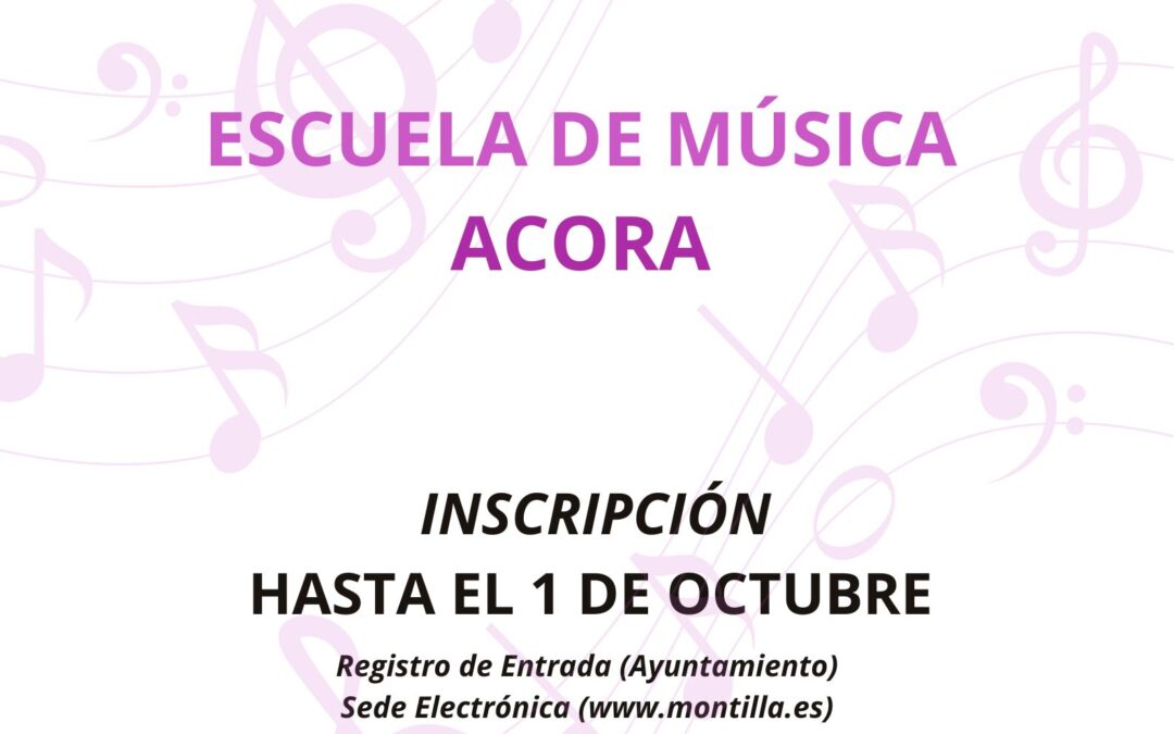 La Concejalía de Cultura convoca 10 becas para estudiar en la escuela de música Ácora