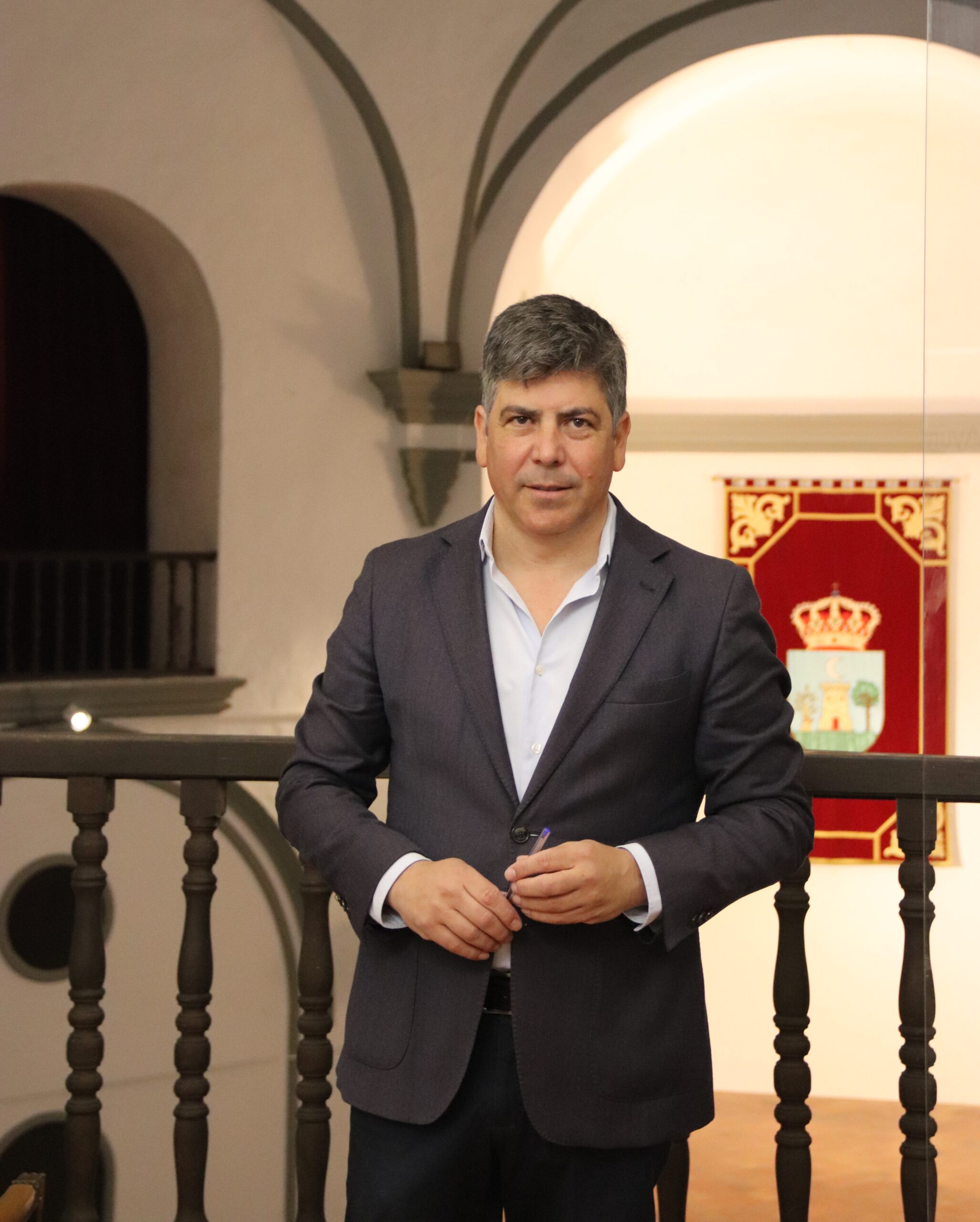 Rafael Llamas Salas, en el Ayuntamiento de Montilla