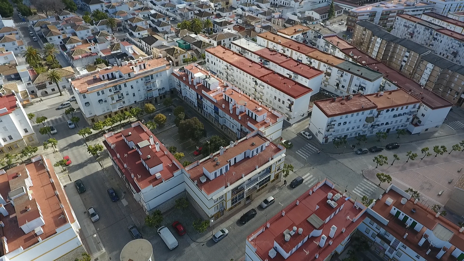 Vista aérea barrio del Gran Capitán